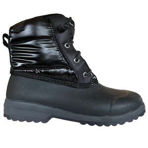 Sperry Maritime Repel Boots Womens 7 Black Nylon Insulated Thinsulate STS86687